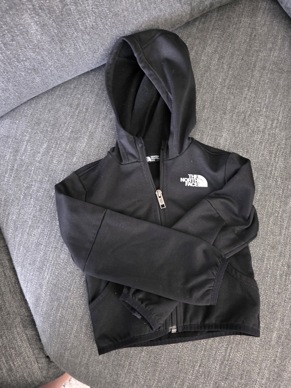 The North Face Kids Black Full-Zip Hooded Jacket